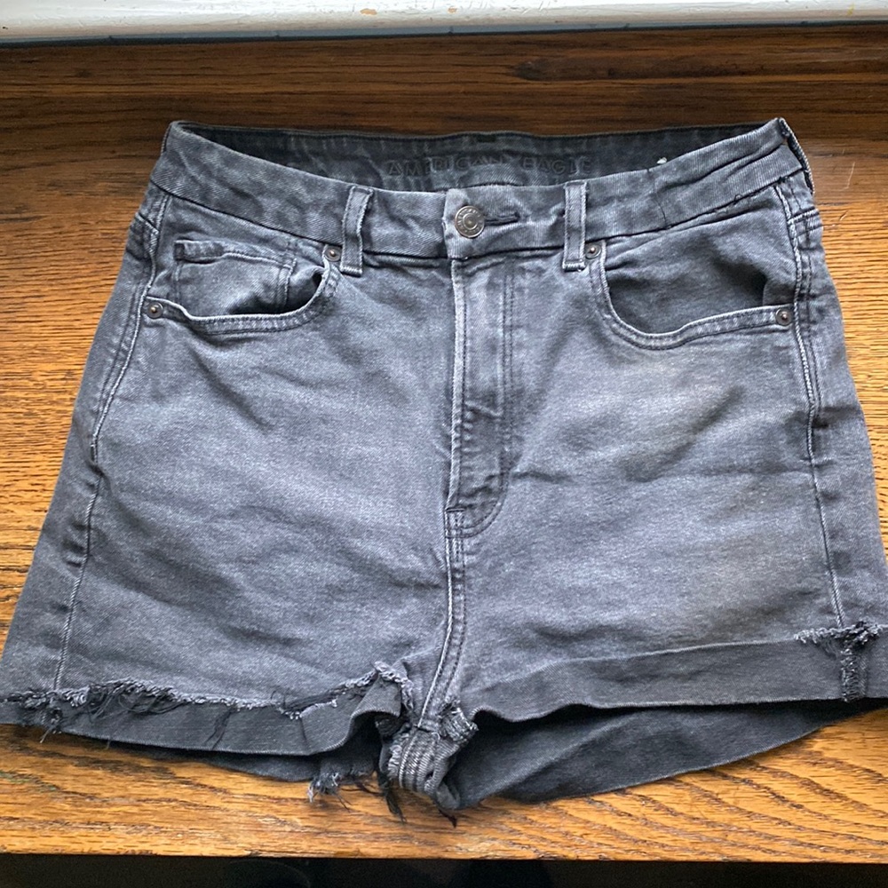 American Eagle Black denim shorts